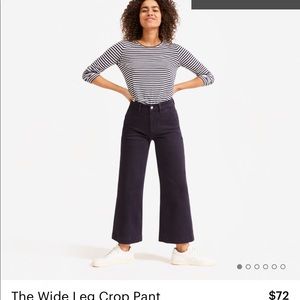 Everlane Wide Leg Cropped Pant